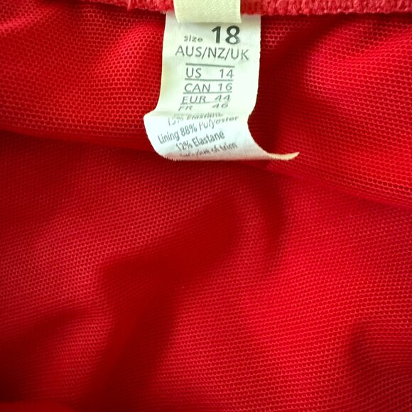 SEA LEVEL Australia Cross Front One Piece Swimsuit Red Women's Size 14 - Picture 6 of 6